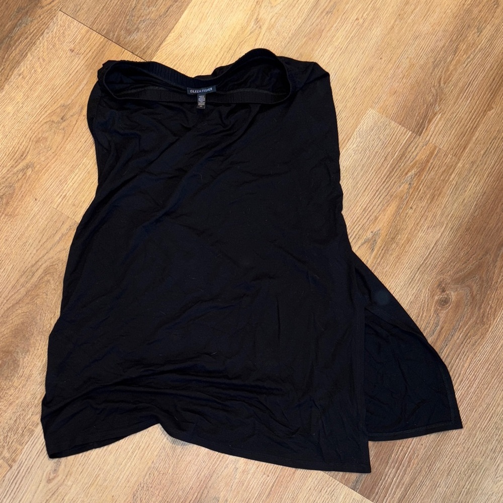 Eileen Fisher Black Skirt w/slit on left side